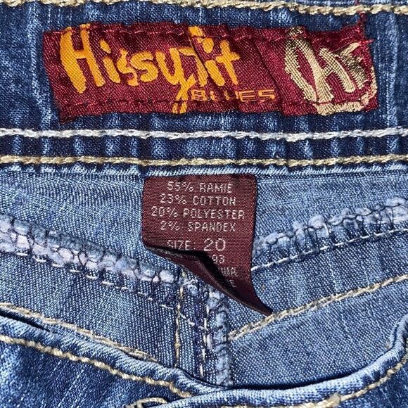 Hissy Fit Plus Size Jean Shorts Size 22 - Picture 6 of 11